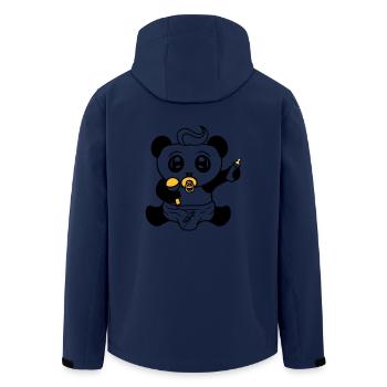 enfant bébé hochet tétine couche petit garçon s - Veste softshell homme en polyester recyclé Stanley/Stella - marine - Dos - AI Model Male 185 light (185cm)