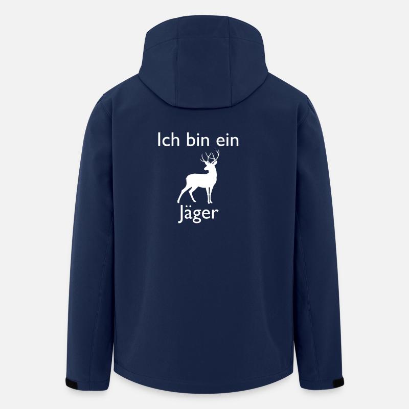 ich bin ein jäger - Recycelte Männer Softshell-Jacke von Stanley/Stella - Navy