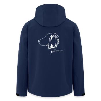 WEIMARANER langhaar Profil Hunde Hund Wilsigns - Recycelte Männer Softshell-Jacke von Stanley/Stella - Navy - Hinten - AI Model Male 185 light (185cm)