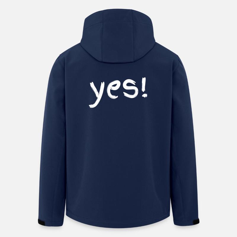 Yes! - Men’s Recycled Softshell Jacket by Stanley/Stella - navy