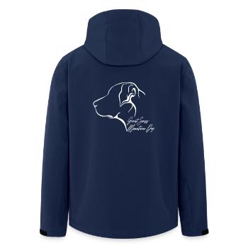 GREAT SWISS MOUNTAIN DOG Profil Hunde Hund - Recycelte Männer Softshell-Jacke von Stanley/Stella - Navy - Hinten - AI Model Male 185 light (185cm)
