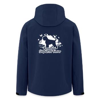 RUSSISCHER SCHWARZER TERRIER Hunde Hund Wilsigns - Recycelte Männer Softshell-Jacke von Stanley/Stella - Navy - Hinten - AI Model Male 185 light (185cm)