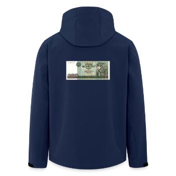200 mark of the gdr - Men’s Recycled Softshell Jacket by Stanley/Stella - navy - Back - AI Model Male 185 light (185cm)