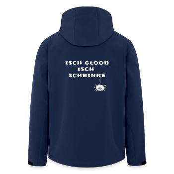 Saxony Proverbs Saxon - Men’s Recycled Softshell Jacket by Stanley/Stella - navy - Back - AI Model Male 185 light (185cm)
