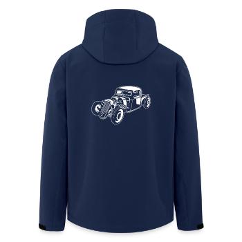 Hot Rod / Rat Rod 08_weiß - Veste softshell homme en polyester recyclé Stanley/Stella - marine - Dos - AI Model Male 185 light (185cm)