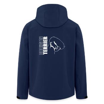 BEDLINGTON TERRIER Profile Dogs Dog Wilsigns - Men’s Recycled Softshell Jacket by Stanley/Stella - navy - Back - AI Model Male 185 light (185cm)