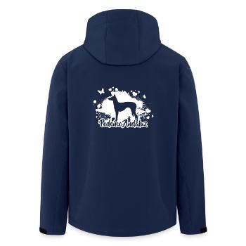PODENCO ANDALUZ Hunderasse Hund Hunde Wilsigns - Recycelte Männer Softshell-Jacke von Stanley/Stella - Navy - Hinten - AI Model Male 185 light (185cm)