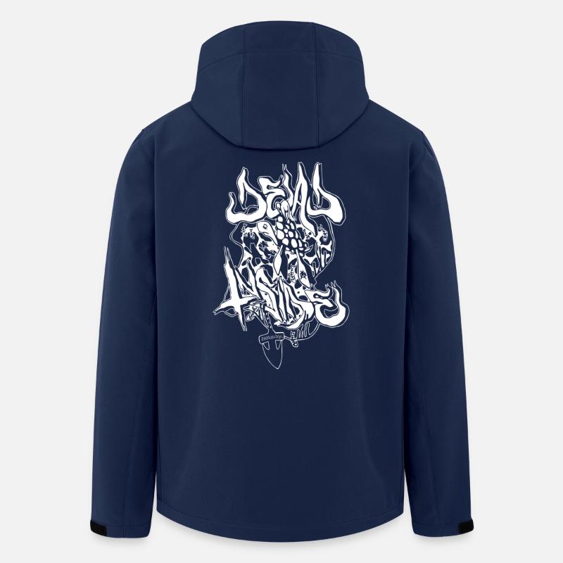 Urbane Dämonengrafik im Meta-Stil - Recycelte Männer Softshell-Jacke von Stanley/Stella - Navy