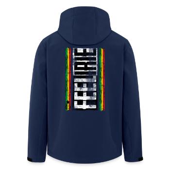 sentir irie reggae 2 - Veste softshell homme en polyester recyclé Stanley/Stella - marine - Dos - AI Model Male 185 light (185cm)