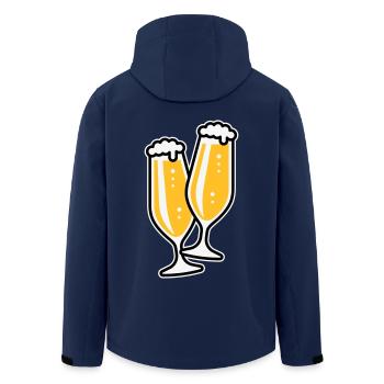 X2 Originals Meet (3) - Men’s Recycled Softshell Jacket by Stanley/Stella - navy - Back - AI Model Male 185 light (185cm)