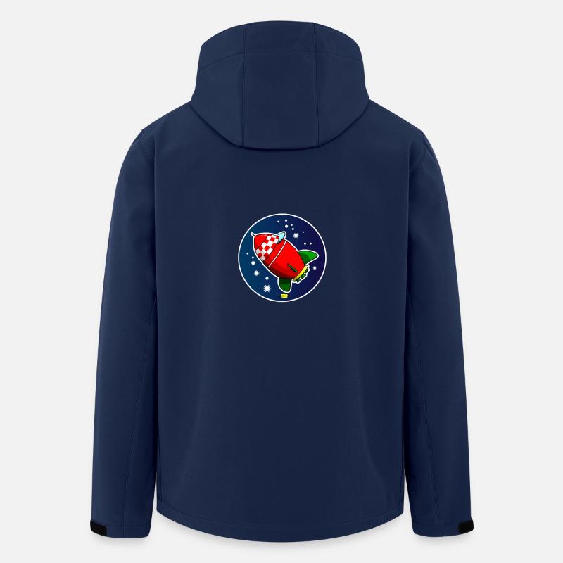 Rocket02 - Men’s Recycled Softshell Jacket by Stanley/Stella - navy