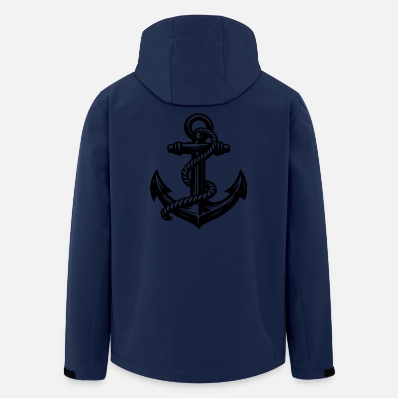 Anker - Recycelte Männer Softshell-Jacke von Stanley/Stella - Navy