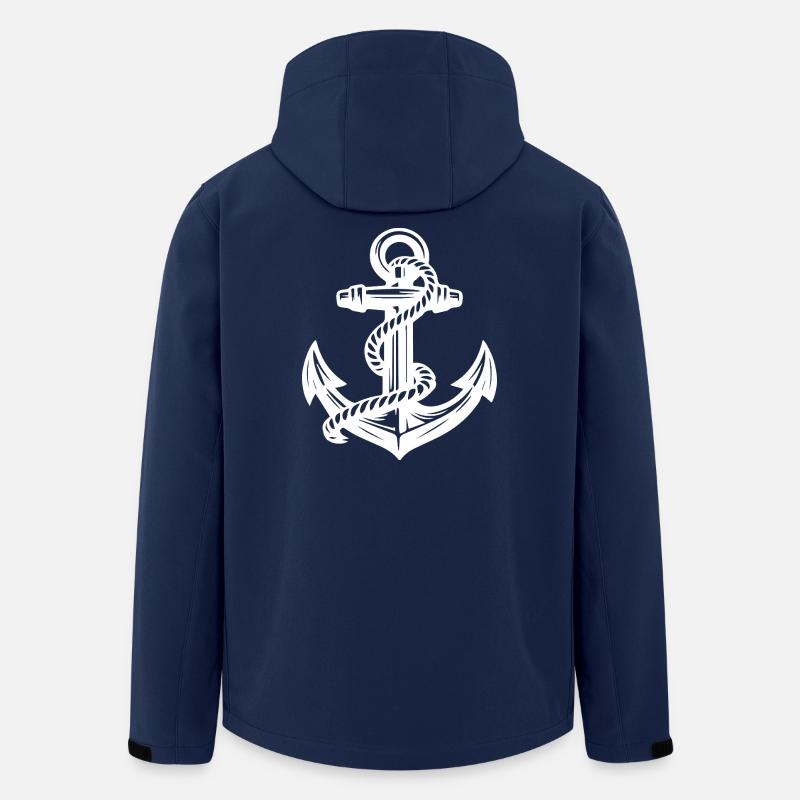 Anchor - Men’s Recycled Softshell Jacket by Stanley/Stella - navy