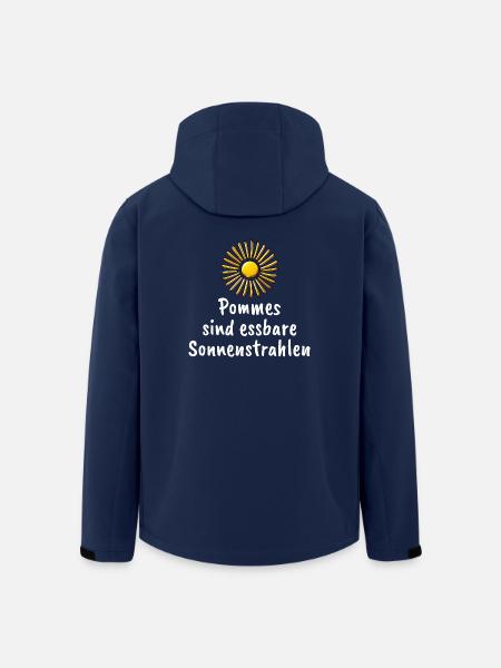 Pommes Essbare Sonnenstrahlen Lustiger Spruch - Recycelte Männer Softshell-Jacke von Stanley/Stella - Navy