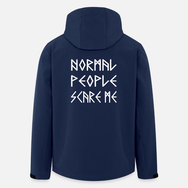 Normal People Scare Me - Recycelte Männer Softshell-Jacke von Stanley/Stella - Navy