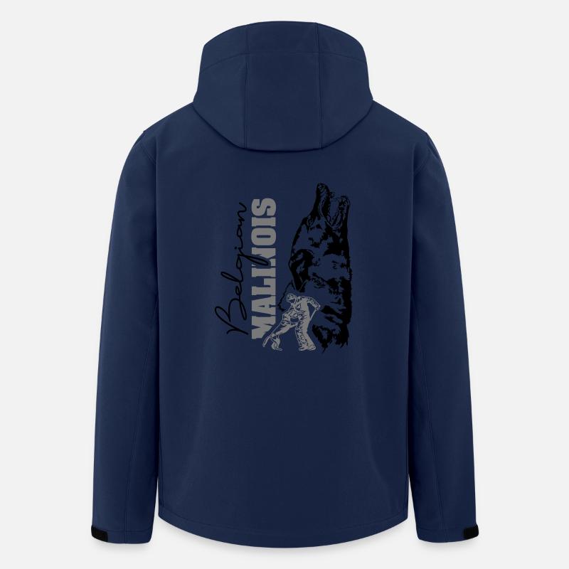 BELGIAN MALINOIS bellend Wilsigns Schutzdienst - Recycelte Männer Softshell-Jacke von Stanley/Stella - Navy