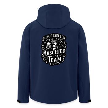 Junggesellen Team Lustig Jga Bier - Recycelte Männer Softshell-Jacke von Stanley/Stella - Navy - Hinten - AI Model Male 185 light (185cm)
