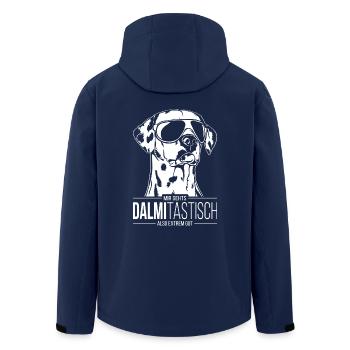 DALMITASTISCH Dalmatiner Hundespruch Hund Wilsigns - Recycelte Männer Softshell-Jacke von Stanley/Stella - Navy - Hinten - AI Model Male 185 light (185cm)
