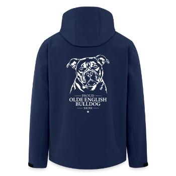 Olde English Bulldog Mom Hunde Hund OEB Wilsigns - Recycelte Männer Softshell-Jacke von Stanley/Stella - Navy - Hinten - AI Model Male 185 light (185cm)