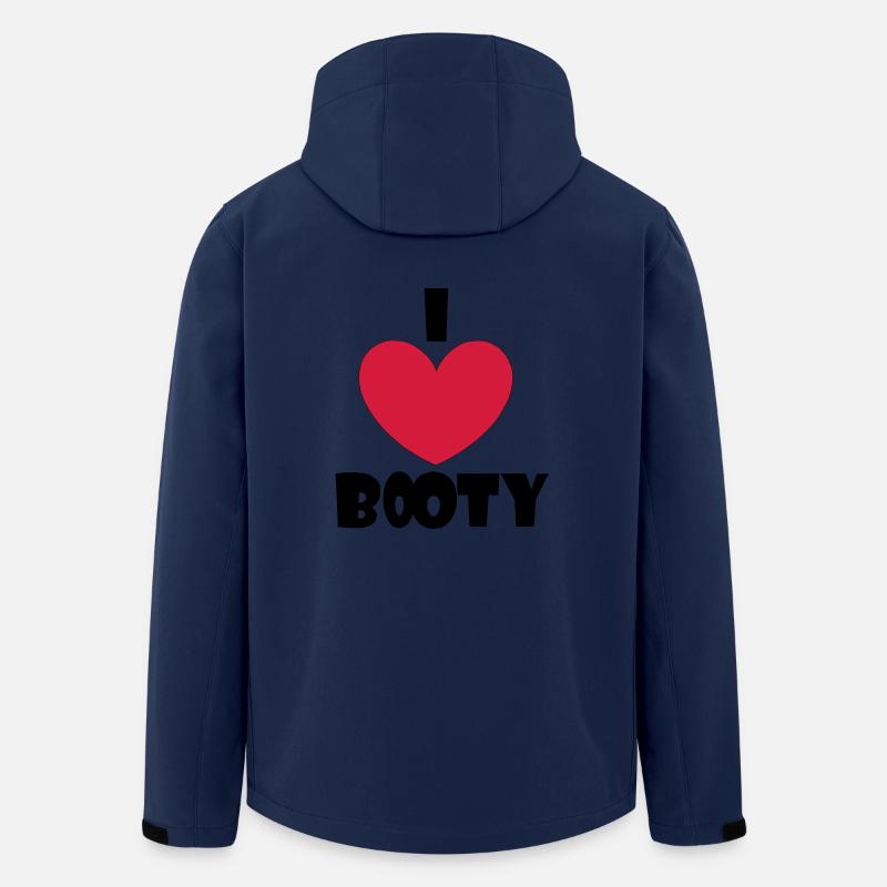 I Love Booty - Recycelte Männer Softshell-Jacke von Stanley/Stella - Navy