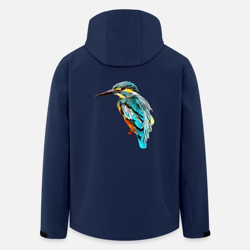 gxp oiseau de glace kingfisher vector art - Veste softshell homme en polyester recyclé Stanley/Stella - marine