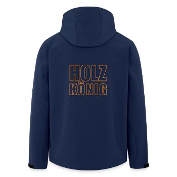 HOLZ KÖNIG - Recycelte Männer Softshell-Jacke von Stanley/Stella - Navy - Hinten - AI Model Male 185 light (185cm)