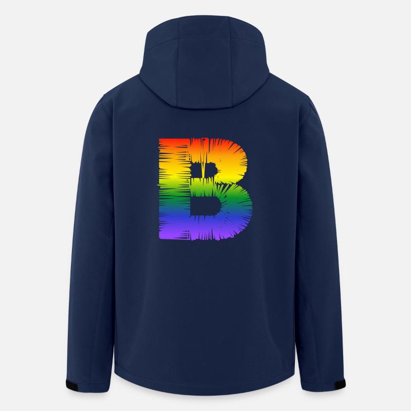 Rainbow B - Men’s Recycled Softshell Jacket by Stanley/Stella - navy