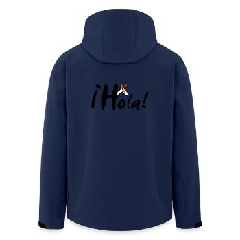 Hola Podenco - Recycelte Männer Softshell-Jacke von Stanley/Stella - Navy - Hinten - AI Model Male 185 light (185cm)