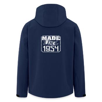 Made in 1954 - Men’s Recycled Softshell Jacket by Stanley/Stella - navy - Back - AI Model Male 185 light (185cm)