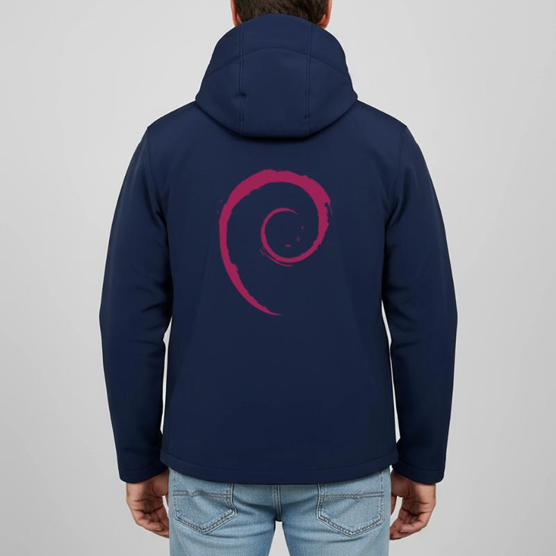 Système d’exploitation Linux Spiral PC Gift IT Idea Veste softshell homme en polyester recyclé Discoverer Stanley/Stella