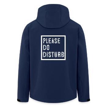 Please do disturb - Men’s Recycled Softshell Jacket by Stanley/Stella - navy - Back - AI Model Male 185 light (185cm)