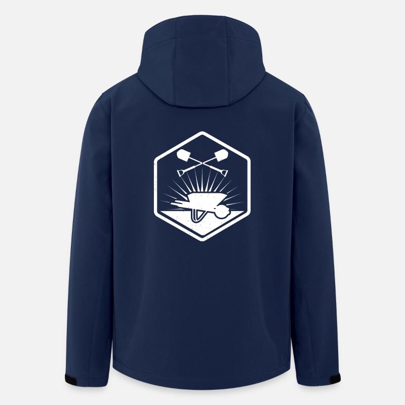 Gärtner Garten Beet Landschaftsbau Beruf Gardener - Recycelte Männer Softshell-Jacke von Stanley/Stella - Navy