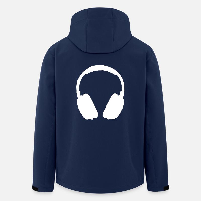Kopfhörer Musik - Recycelte Männer Softshell-Jacke von Stanley/Stella - Navy