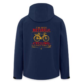 Vélo Rente Retraité - Veste softshell homme en polyester recyclé Stanley/Stella - marine - Dos - AI Model Male 185 light (185cm)