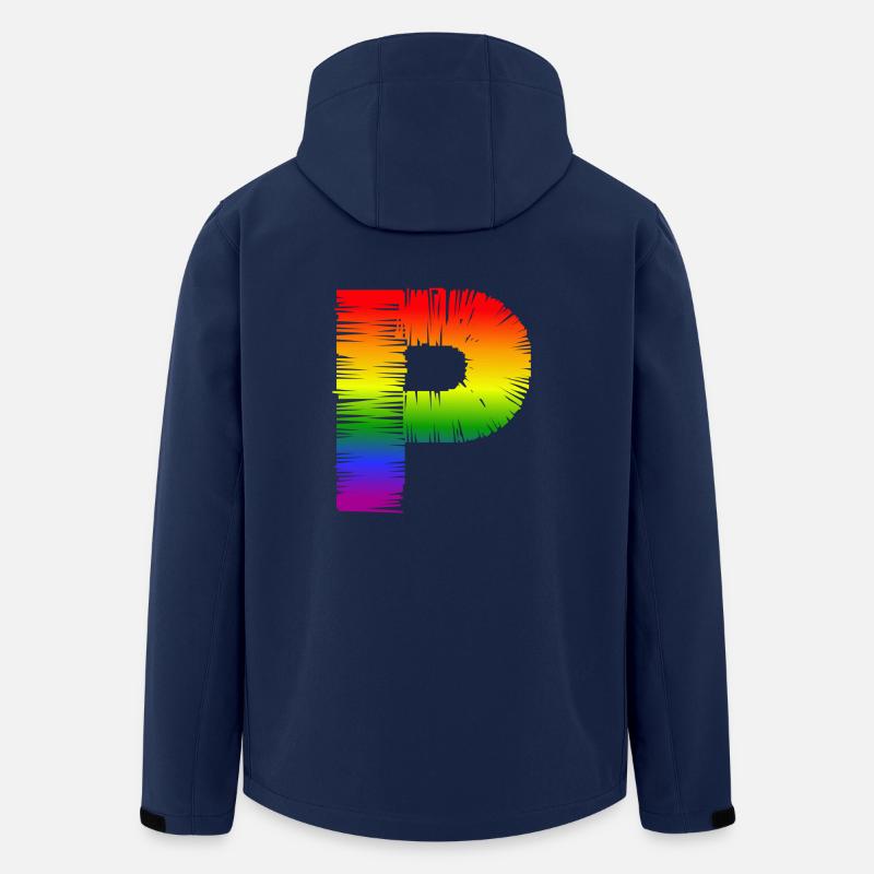 Regenbogen P - Recycelte Männer Softshell-Jacke von Stanley/Stella - Navy