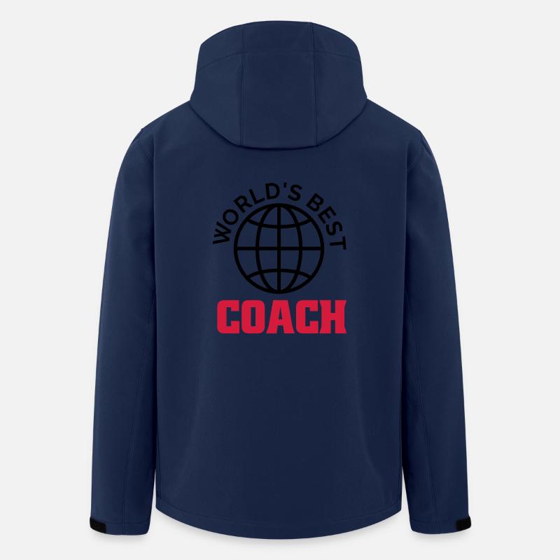 worlds best coach - Recycelte Männer Softshell-Jacke von Stanley/Stella - Navy