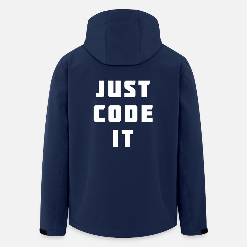 Il suffit de le coder - Veste softshell homme en polyester recyclé Stanley/Stella - marine