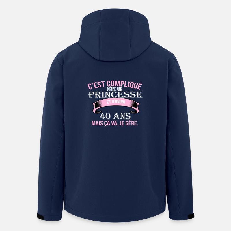 40 Jahre - Recycelte Männer Softshell-Jacke von Stanley/Stella - Navy