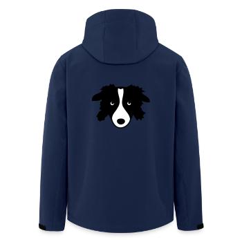 Border Collie - Veste softshell homme en polyester recyclé Stanley/Stella - marine - Dos - AI Model Male 185 light (185cm)