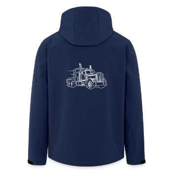 Camion / camion 03_weiß - Veste softshell homme en polyester recyclé Stanley/Stella - marine - Dos - AI Model Male 185 light (185cm)