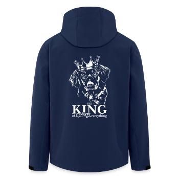 Nova Scotia Duck Tolling Retriever King Dog Dog - Men’s Recycled Softshell Jacket by Stanley/Stella - navy - Back - AI Model Male 185 light (185cm)