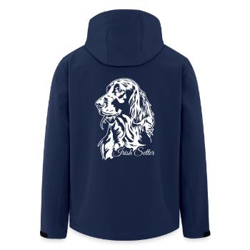 Irish Setter Jagdhund Jagdhunde Hunde Wilsigns - Recycelte Männer Softshell-Jacke von Stanley/Stella - Navy - Hinten - AI Model Male 185 light (185cm)