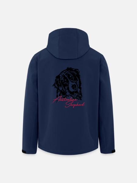 Australian Shepherd Aussie Hunde Hund Wilsigns - Recycelte Männer Softshell-Jacke von Stanley/Stella - Navy