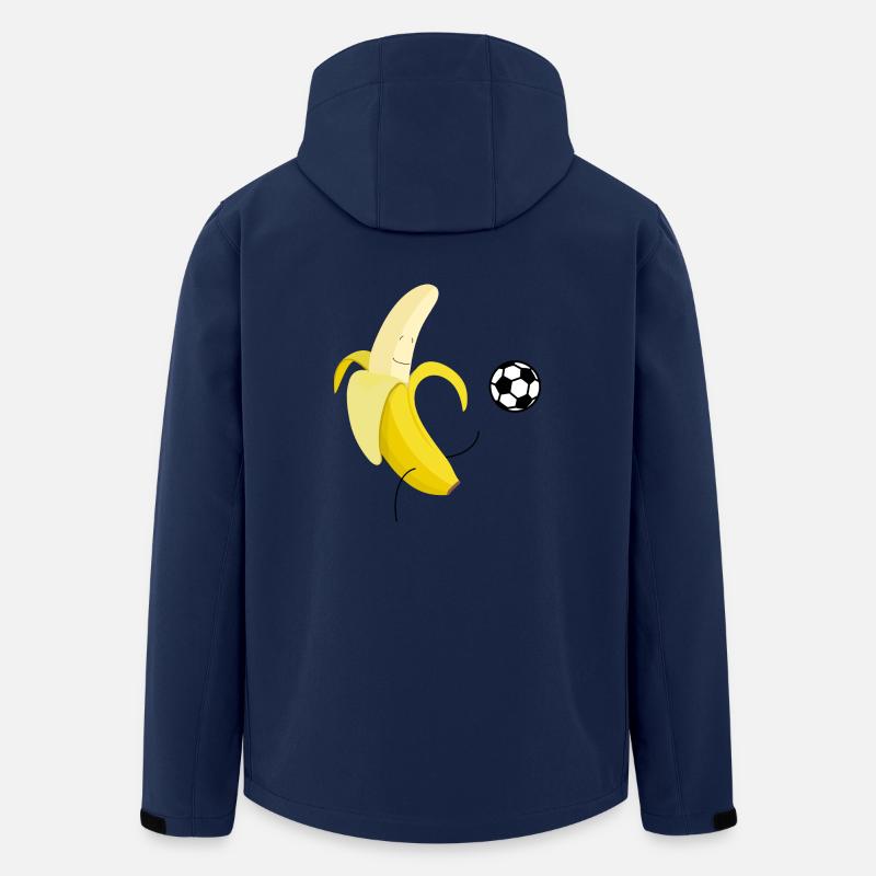 Banane spielt Fußball - Recycelte Männer Softshell-Jacke von Stanley/Stella - Navy
