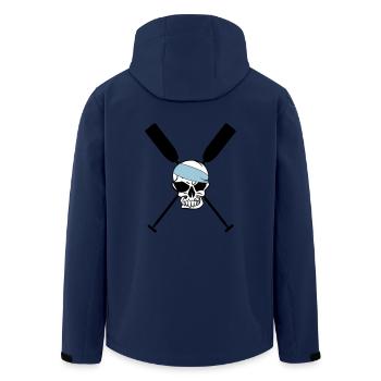 Paddle oars crossed skull skull Skull 3c - Men’s Recycled Softshell Jacket by Stanley/Stella - navy - Back - AI Model Male 185 light (185cm)