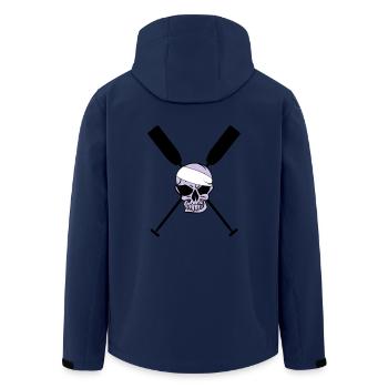 Crâne Oar Canoe Dragon Boat - Veste softshell homme en polyester recyclé Stanley/Stella - marine - Dos - AI Model Male 185 light (185cm)