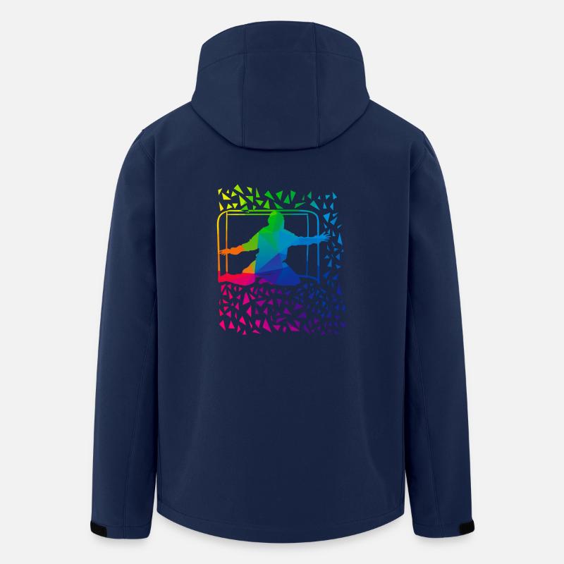 Floorball Goalkeeper - Recycelte Männer Softshell-Jacke von Stanley/Stella - Navy