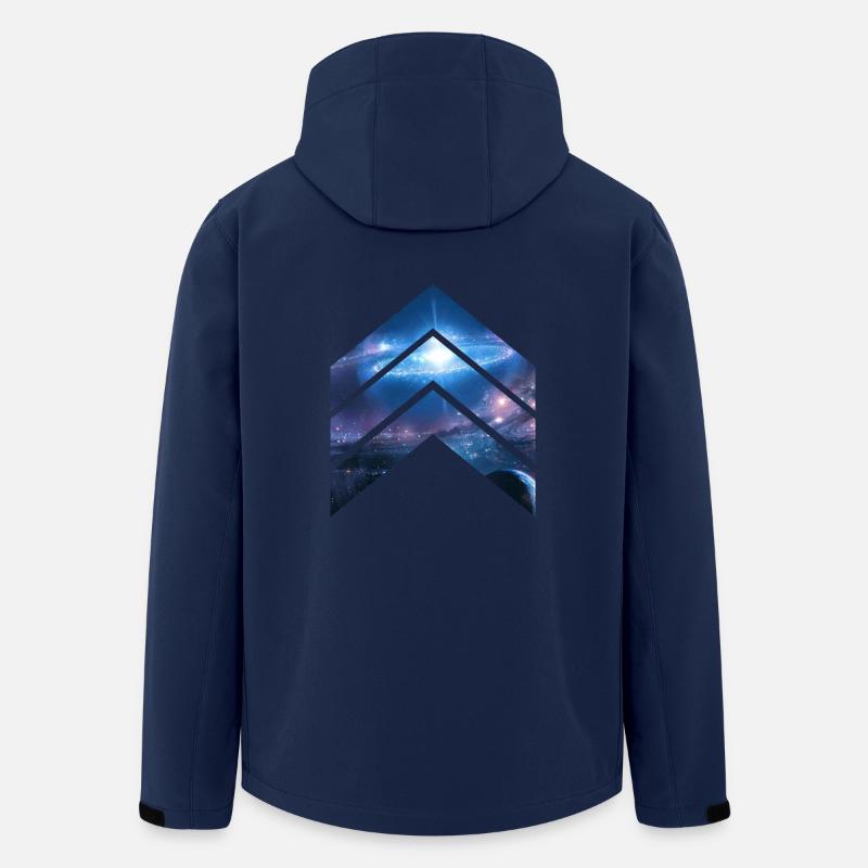 Milkyway Galaxy - Recycelte Männer Softshell-Jacke von Stanley/Stella - Navy