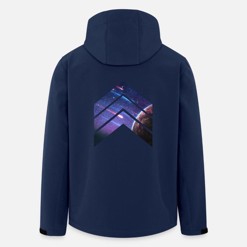 météore Galaxy - Veste softshell homme en polyester recyclé Stanley/Stella - marine