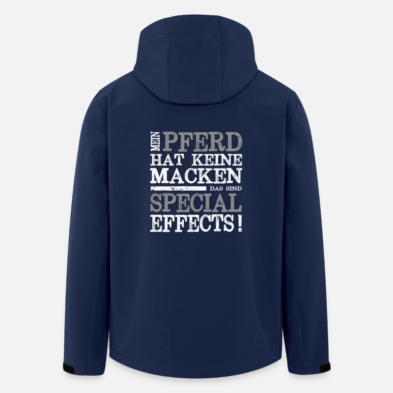 Mein Tier hat Macken Tierfreund Hund Katze Pferd - Recycelte Männer Softshell-Jacke von Stanley/Stella - Navy